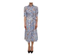 Liu Jo - Abito Midi in Popeline - - Dresses - Donna - Blu - L