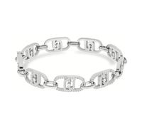 Liu Jo, ,Accessories ,Donna ,Grigio ,ONE SIZE Bracciale logo argento e zirconi
