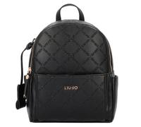 LIU JO Zaino comodo, pratico e capiente con doppia chiusura zip. Possiede due tasche interne di cui una con zip. Una tasca frontale con zip e spallacci regolabili 31X23X12 CM 22222 NERO
