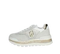 LIU JO Amazing 23, Sneakers Platform in Rete Lurex da Donna (White Light Gold, 37)