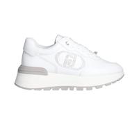 LIU JO BA5043 Amazing White Sneakers Moda per Donna in Pelle Bianca Zeppa Alta (Taglia 37)
