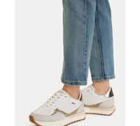 LIU-JO BA6065-TX524-S1052 EVELYN-915-MICROFIBRER-WHITE-LIGHT GOLD Sneakers Donna