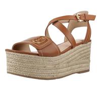 Liu Jo Cv Bali 01 - Sandali In Pelle Con Zeppa Marrone - Taglia 39 Scarpe Donna