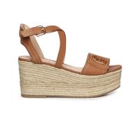 Liu Jo Cv Bali 01 - Sandali In Pelle Con Zeppa Marrone - Taglia 37 Scarpe Donna