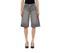 Liu Jo - Bermuda con applicazioni di strass - - Shorts - Donna - Grigio - W29