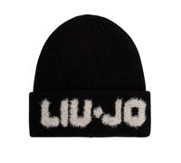 LIU JO Berretto donna Beanie logo jacquard in lana nero C25LJ47 2F4053 M0300 22222 TAGLIA UNICA