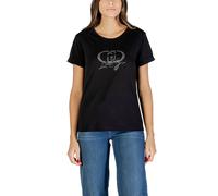 Liu Jo Black Cotton T-Shirt - IT40|S