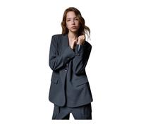 Liu Jo - Blazer in Flanella - - Jackets - Donna - Grigio - 2XL