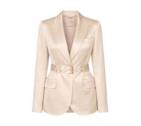 Liu Jo - Blazer in Satin con Cintura - - Jackets - Donna - Beige - XL