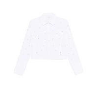 Liu Jo - Camicia a maniche lunghe con strass - - Blouses & Shirts - Donna - Bianco - S