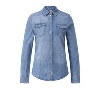 Liu Jo, ,Blouses & Shirts ,Donna ,Blu ,S Camicia Denim Aderente