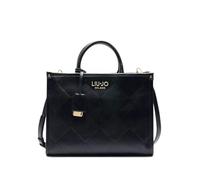 Liu Jo Borsa a Mano Ridhi, AA5206 E0778 nero con Motivo a Rombi, 34 x 28 x 14 cm, con Tracolla Amovibile