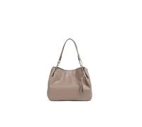 Liu Jo Borsa a Spalla Cirry M Mocha, Similpelle, 33 x 25 x 15 cm, con Tassel e Chiusura a Bottone, 3 Scomparti