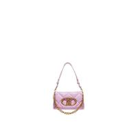LIU JO Borsa a tracolla comoda, versatile e capiente, dal tessuto trapuntato matelassé, con chiusura con patta calamita. Presenta tasche interne di cui una con zip. Dispone di due tracolle, una a cate