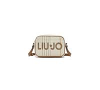 Liu Jo Borsa a Tracolla Ferielle M, Naturale, 98% Cotone, 22x14,5x6 cm, con Cerniera, Stile Casual