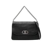 LIU JO Borsa cartella donna, comoda, pratica e capiente con chiusura patta. Dispone di tre ampi scomparti, tasche interne di cui una con zip. Presenta manico removibile metallico a catena color argent