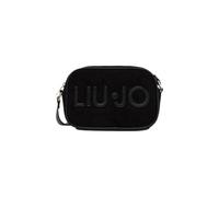 Liu Jo Borsa Ferielle M a Tracolla in Camoscio Nero | 100% Poliestere, Tracolla Regolabile, Chiusura a Cerniera, Tasca Interna, Stile Casual Sportivo