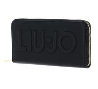 LIU JO borsa Logo Zip Around Wallet XL Nero