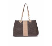 Liu Jo Borsa a Spalla Linea Ematite, Testa di Moro, Poliestere, 39 x 26 x 15,5 cm, con Cerniera e Piedini Metallici