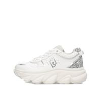 Liu Jo Sneakers donna Steffy 01 BF5061 PX783 04370 Chunky pelle tumbled con glitter A25