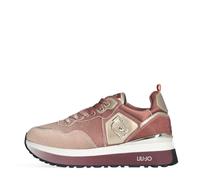 LIU-JO CALZATURE SCARPA DONNA SNEAKERS PLATFORM CON DETTAGLI PYTHON STRASS SATIN