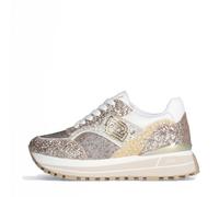 Liu Jo Maxi Wonder Glitter 73, Sneakers Platform Full Glitter da Donna (Gold, Sistema Taglie Calzature EU, Adulto, Donna, Numero, Media, 38)