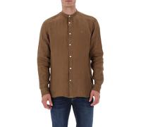Liu Jo camicia alla coreana uomo in lino marrone