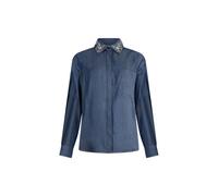 Liu Jo - Camicia con colletto staccabile - - Blouses & Shirts - Donna - Blu - XL