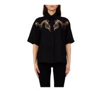 Liu Jo - Camicia con ricami traforati - - Blouses & Shirts - Donna - Nero - S