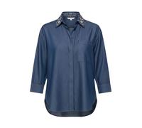 Liu Jo - Camicia di Jeans con Collo Impreziosito - - Blouses & Shirts - Donna - Blu - L