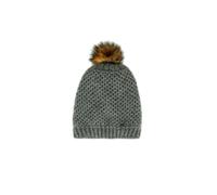 LIU JO CAPPELLO DONNA IN MAGLIA TRAFORATA POMPON GRIGIO