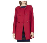 Liu Jo - Cappotto a Trapezio Romantico in Misto Lana - - Coats - Donna - Rosso - L