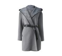 Liu Jo - Cappotto Basic in Misto Lana - - Coats - Donna - Grigio - XL