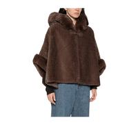 Liu Jo - Cappotto Corto in Eco Pelliccia - - Jackets - Donna - Marrone - ONE SIZE