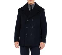 Liu Jo cappotto doppiopetto uomo misto cashmere blu scuro 50
