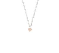 LIU-JO Collana con Perle di Colore Bianco e pendente Cuore in Acciaio ipr con cristalli LJ2157 Marca, Estándar, Metallo, Nessuna pietra preziosa