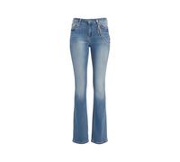 Liu Jo Donna Jeans Flare Fit UA6015D4538 Cotone Blu Scuro 27