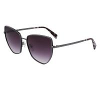 Liu Jo Donna LJ159S 072 Occhiali da sole Metallo Rutenio Grigio Squadrata Normale Sfumato