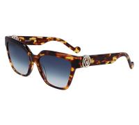 Liu Jo Donna LJ768SR 726 Occhiali da sole Acetato Havana Blu Farfalla Normale Fotocromatiche