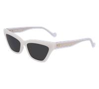 Liu Jo Donna LJ781S 102 Occhiali da sole Iniettato Bianco Grigio Cat Eye Normale