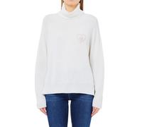 Liu Jo Donna Maglione Collo Alto MF5445MS76L Lana Bianco M