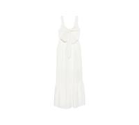 Liu Jo, ,Dresses ,Donna ,Bianco ,L Abito Lungo in Misto Lino