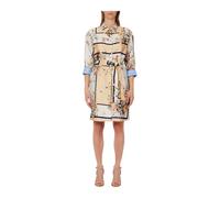 Liu Jo, ,Dresses ,Donna ,Multicolore ,L Short Printed Twill Shirt Dress