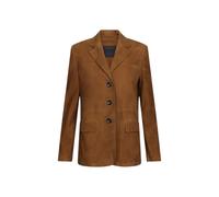 Liu Jo - Elegante Giacca in Pelle Scamosciata con Rever - - Jackets - Donna - Marrone - M