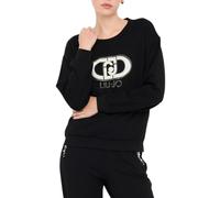 Liu Jo felpa con logo gioiello nero S