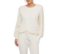 Liu Jo felpa donna con applicazioni gioiello panna M