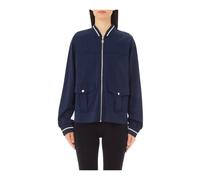 Liu Jo - Giacca Bomber con Bordini a Righe - - Jackets - Donna - Blu - S