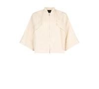 Liu Jo - Giacca Gessata con Decorazioni Gioiello - - Jackets - Donna - Beige - S