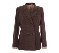 Liu Jo - Giacca Principe di Galles - - Jackets - Donna - Marrone - S