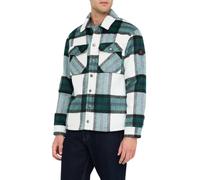 Liu Jo giacca uomo misto lana check verde panna